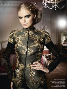 Fashion editorial made by the photographer Ian Abela for the magazine in le Meurice hotel Paris
